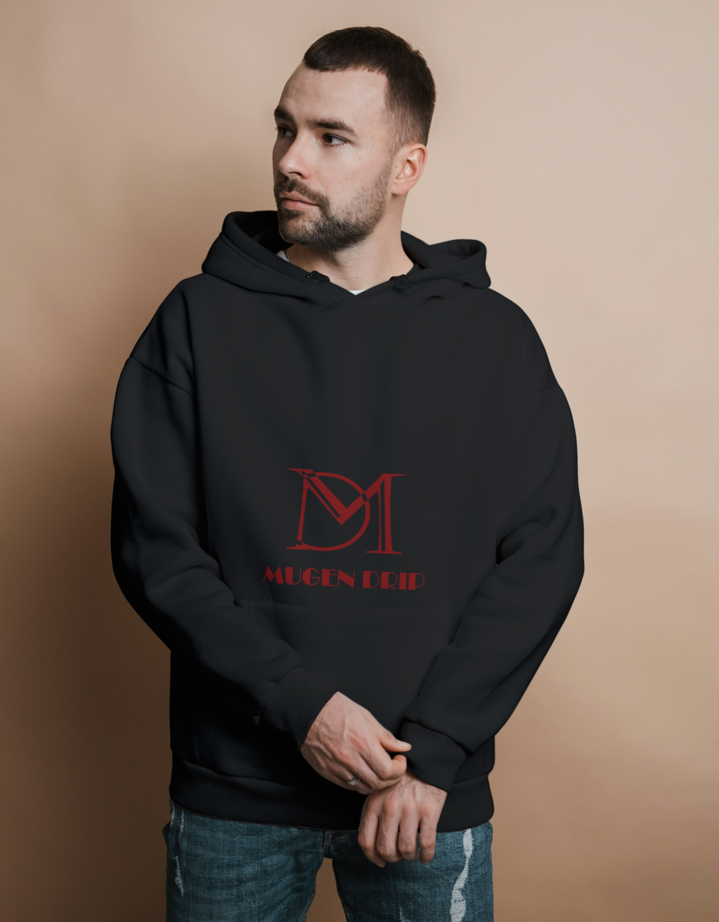 Mens Black Signature Hoodie By Mugen Drip