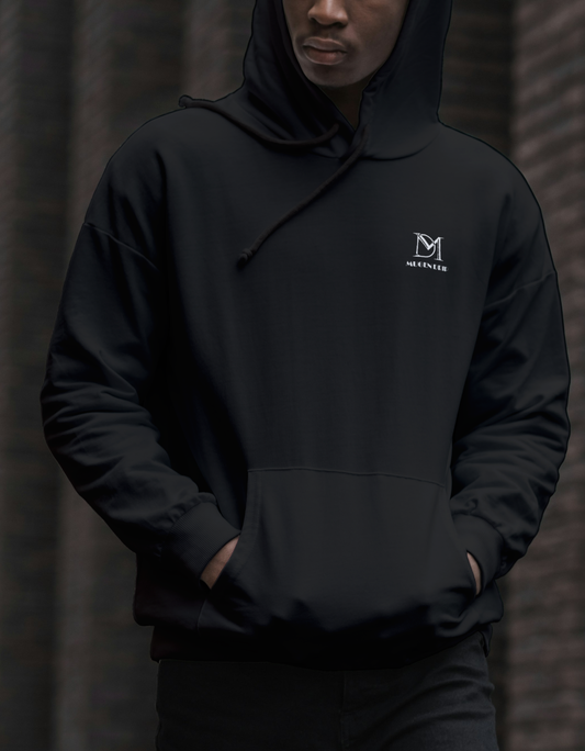 Men's Black Plain Premium Hoodie