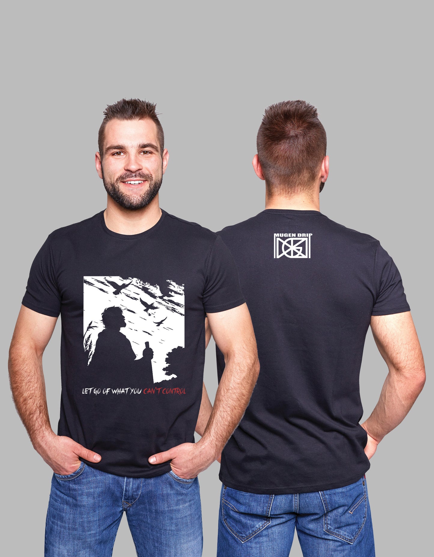 Black Round Neck- Vinland Saga Inspired T-Shirt