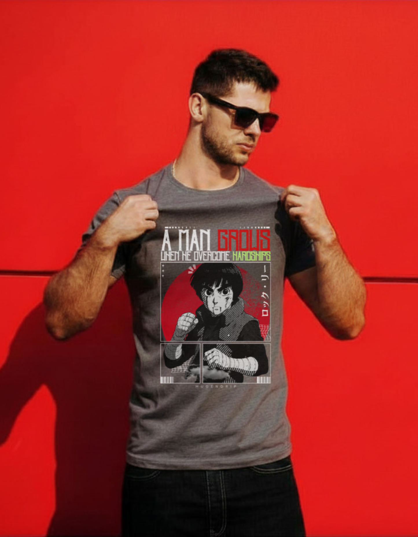 Grey Round Neck LEE Inspired Tshirt