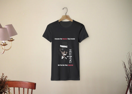 Black & Grey Oversized Fireforce Inspired Tshirt