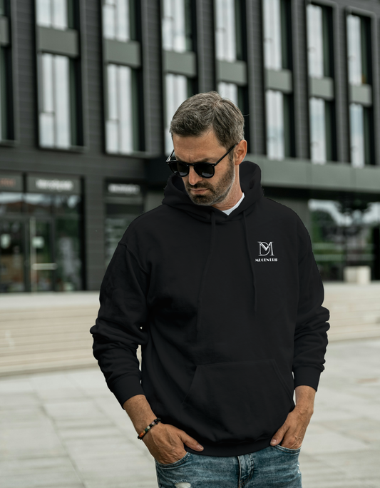 Men's Black Plain Premium Hoodie
