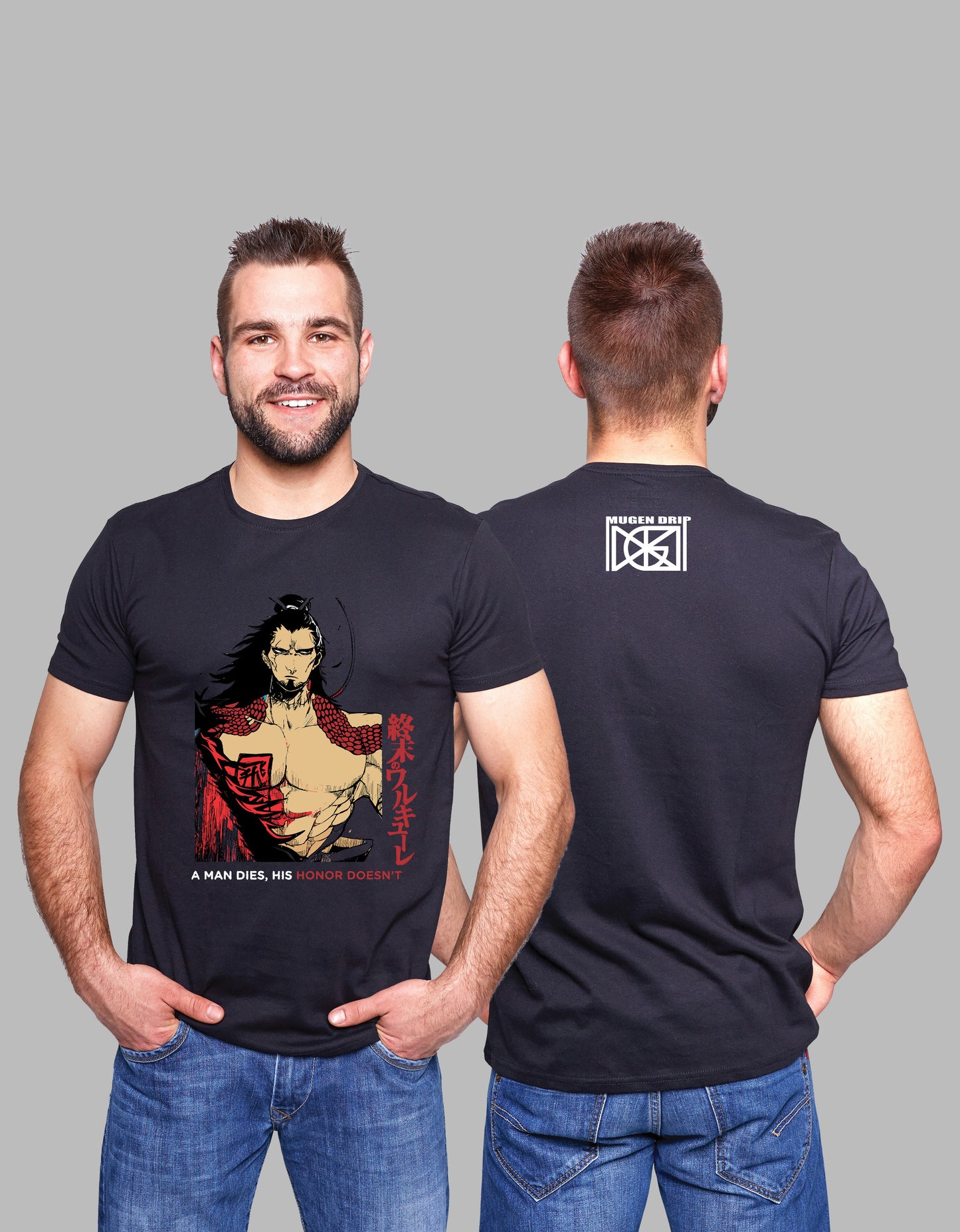 Black Oversized LuBu Inspired Anime Tshirt