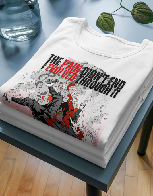White Round Neck Jiraiya Inspired Tshirt