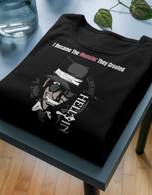 Black & Grey Oversized Fireforce Inspired Tshirt