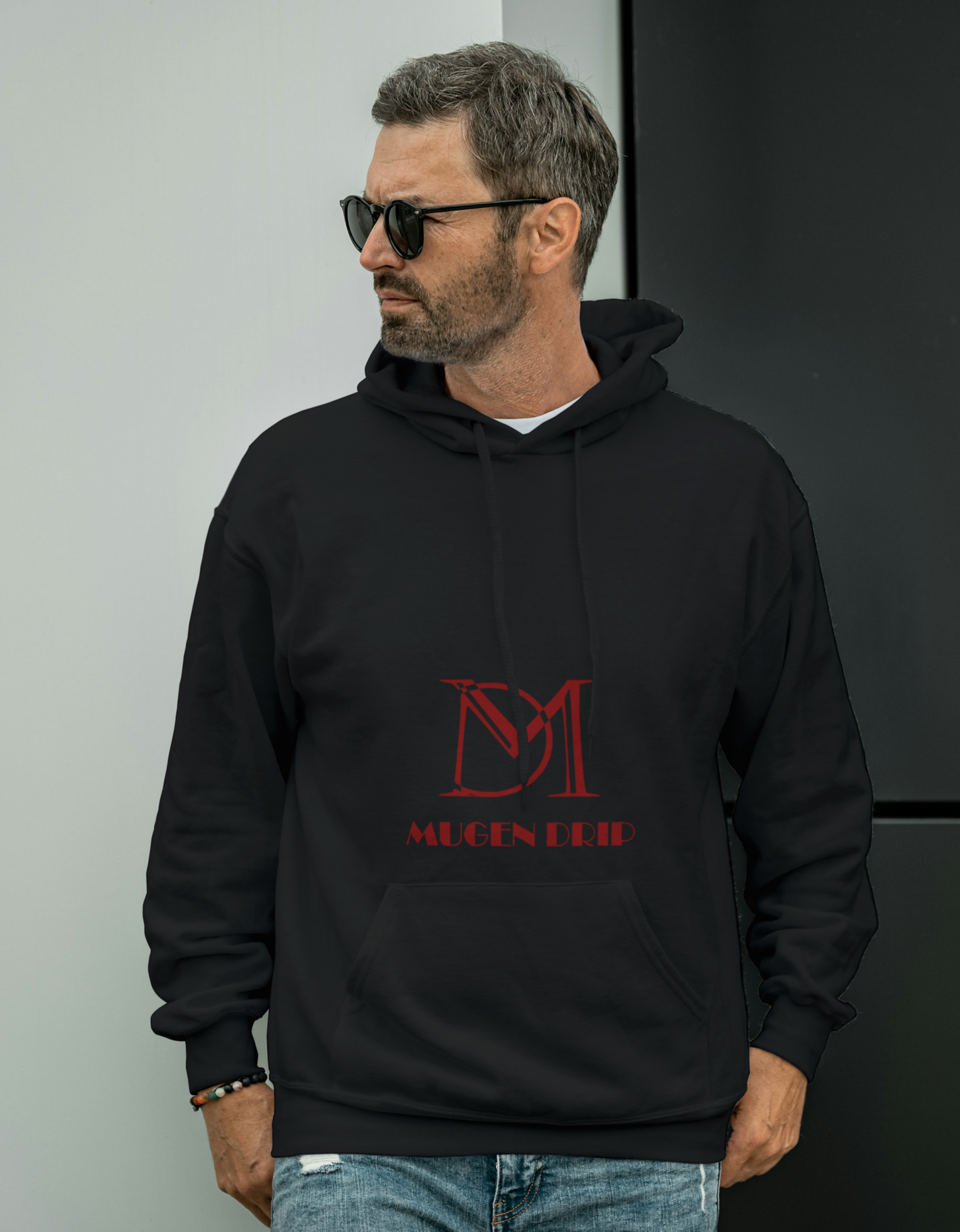 Mens Black Signature Hoodie By Mugen Drip