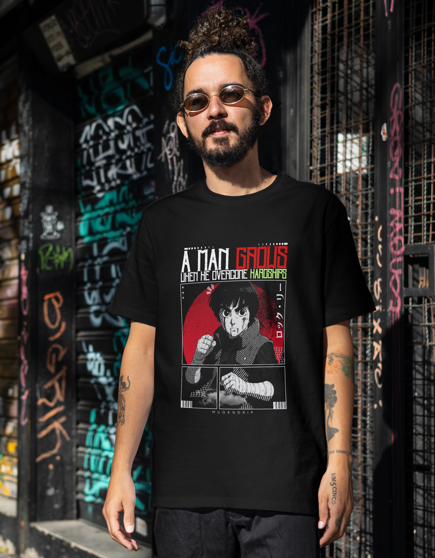 Black Round Neck LEE inspired Tshirt