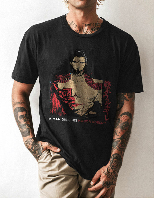 Black Oversized LuBu Inspired Anime Tshirt