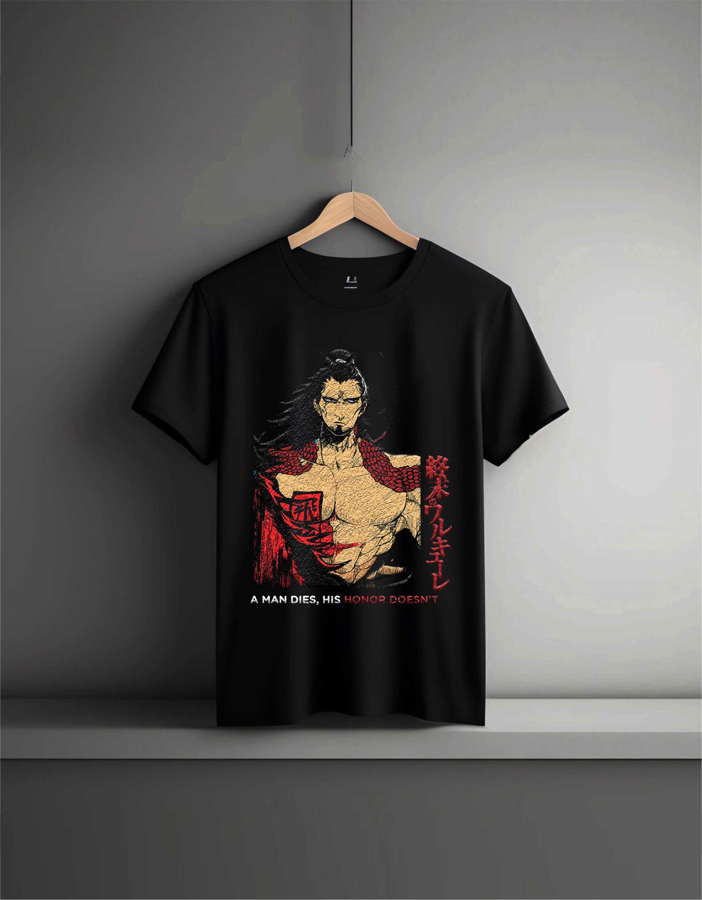 Black Oversized LuBu Inspired Anime Tshirt