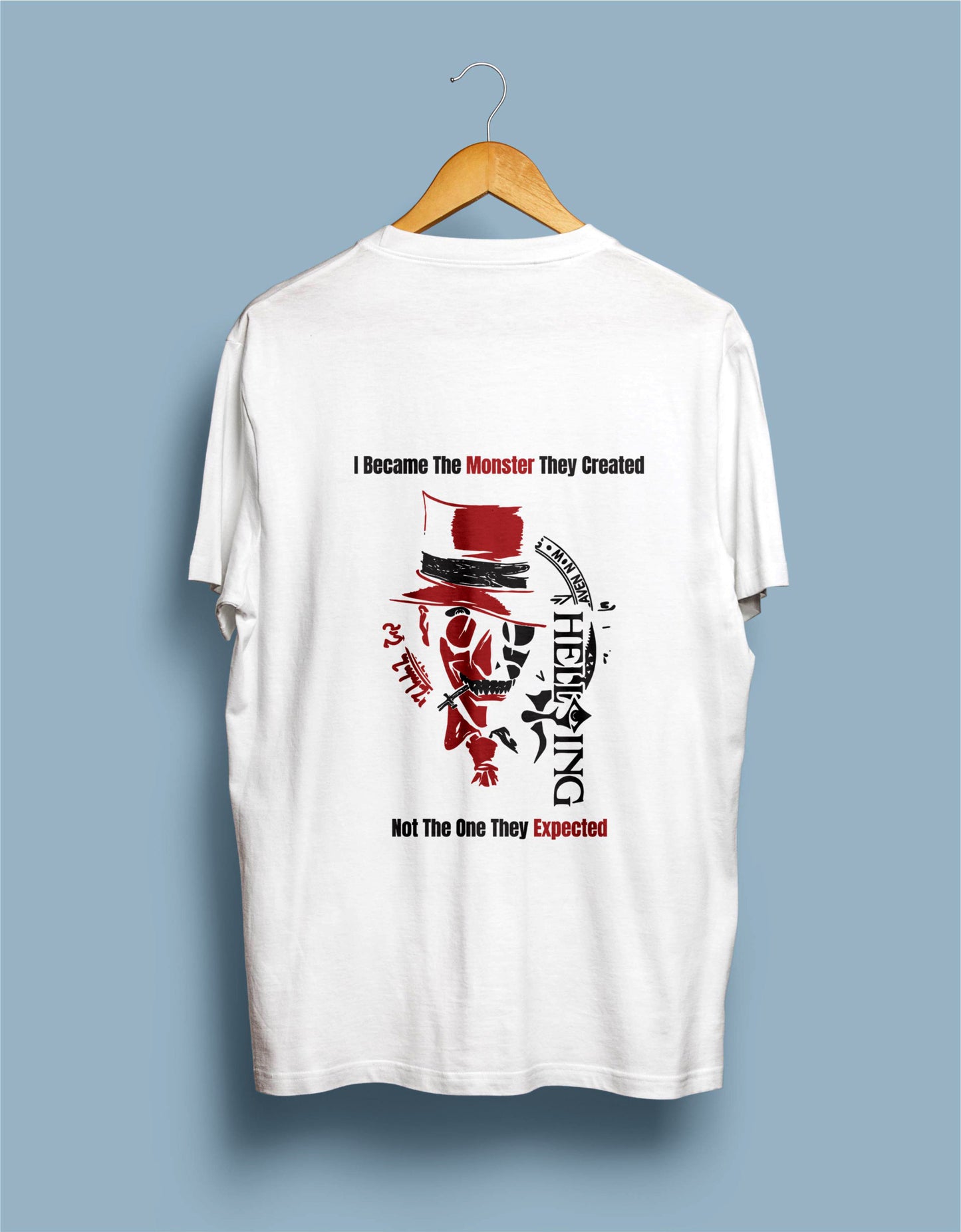 White Round Neck Fireforce Inspired Tshirt