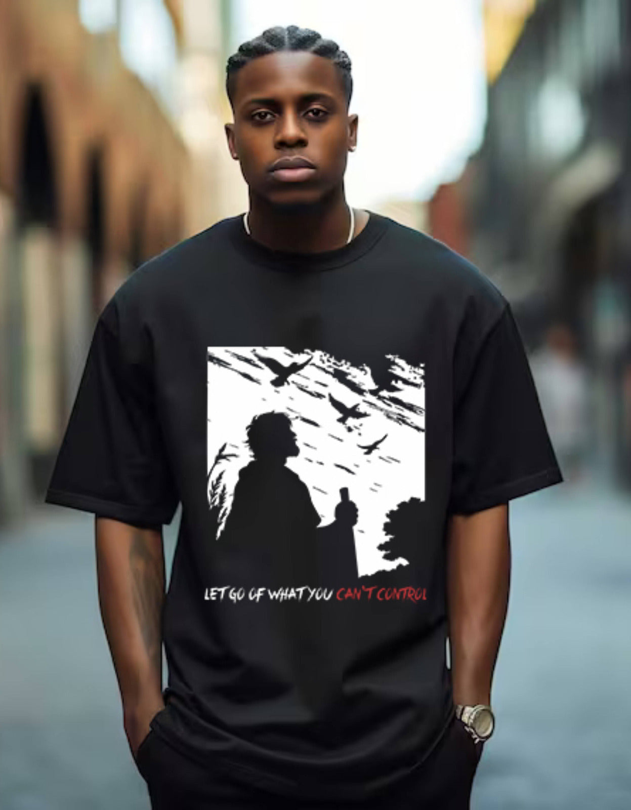 Black Round Neck- Vinland Saga Inspired T-Shirt