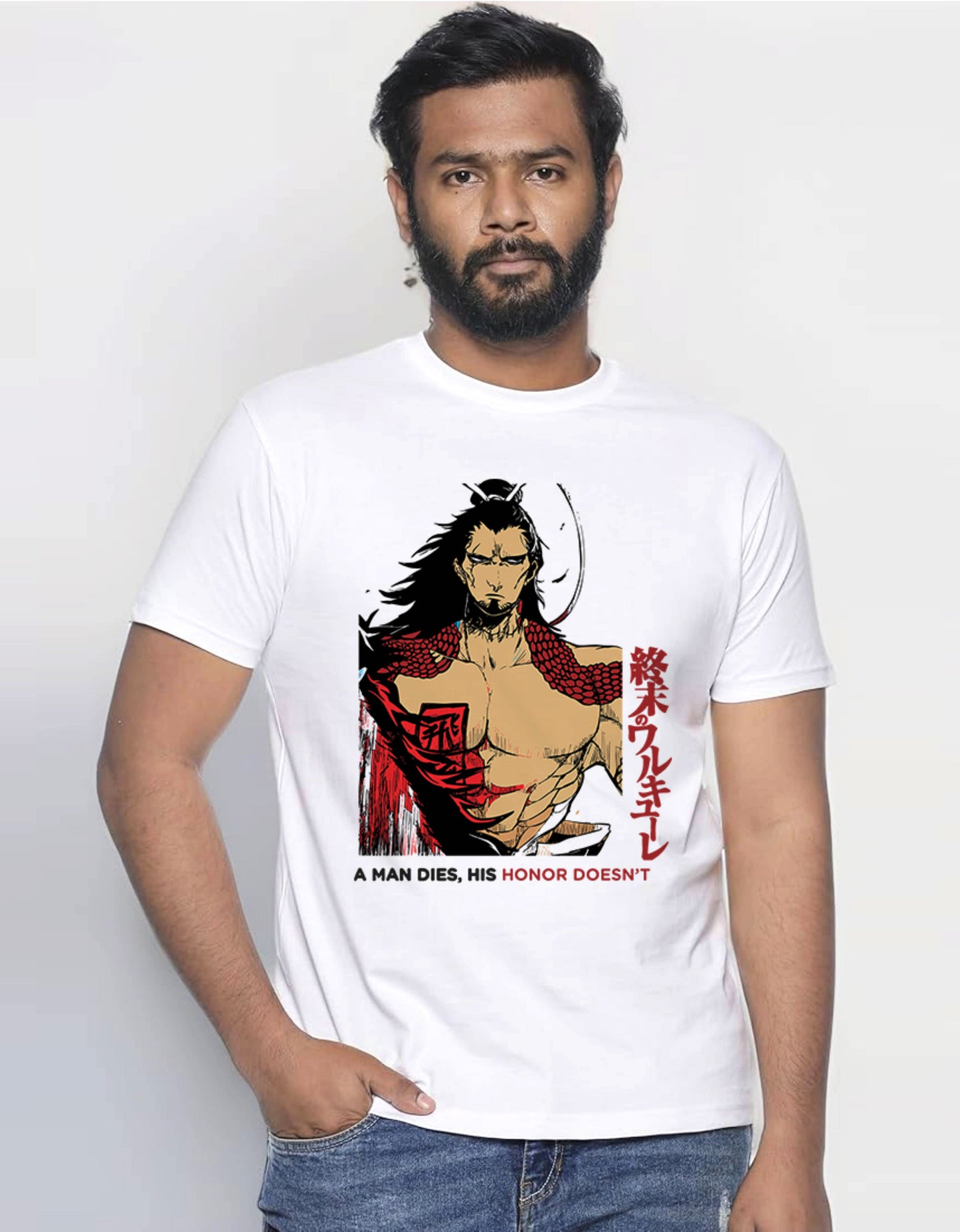 White Round Neck Lubu Inspired Tshirt